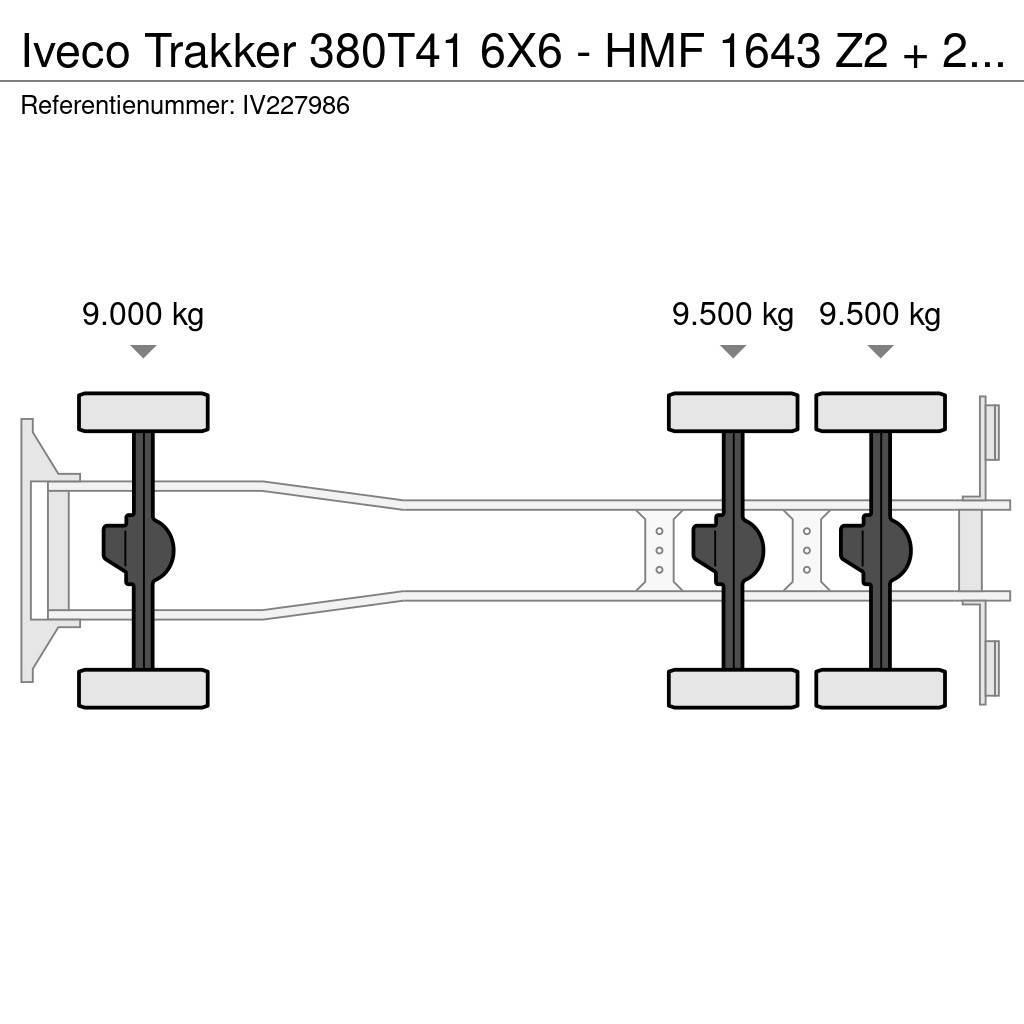 Iveco Trakker 380T41 6X6 - HMF 1643 Z2 + 2-WAY TIPPER Billenő teherautók
