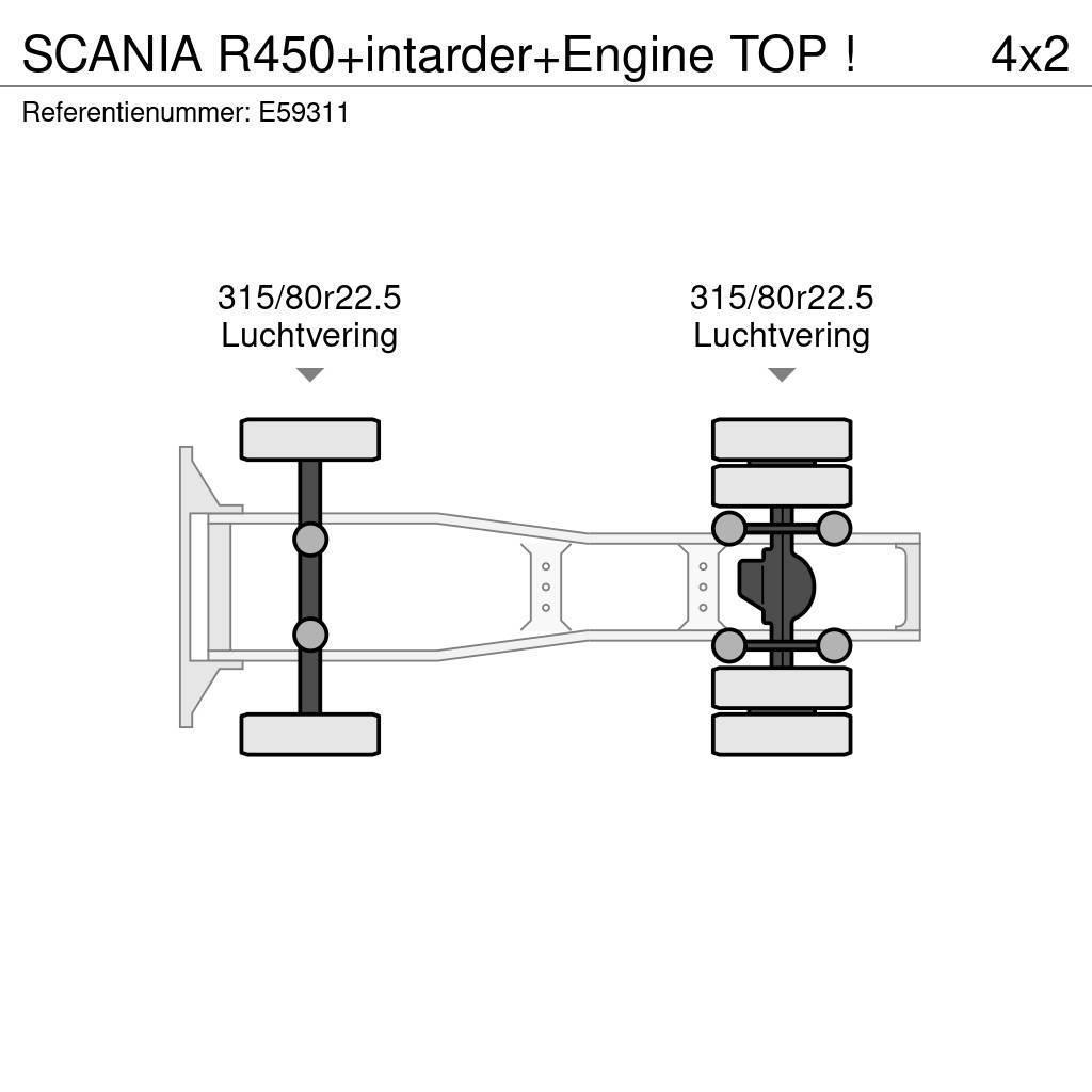 Scania R450+intarder+Engine TOP ! Nyergesvontatók