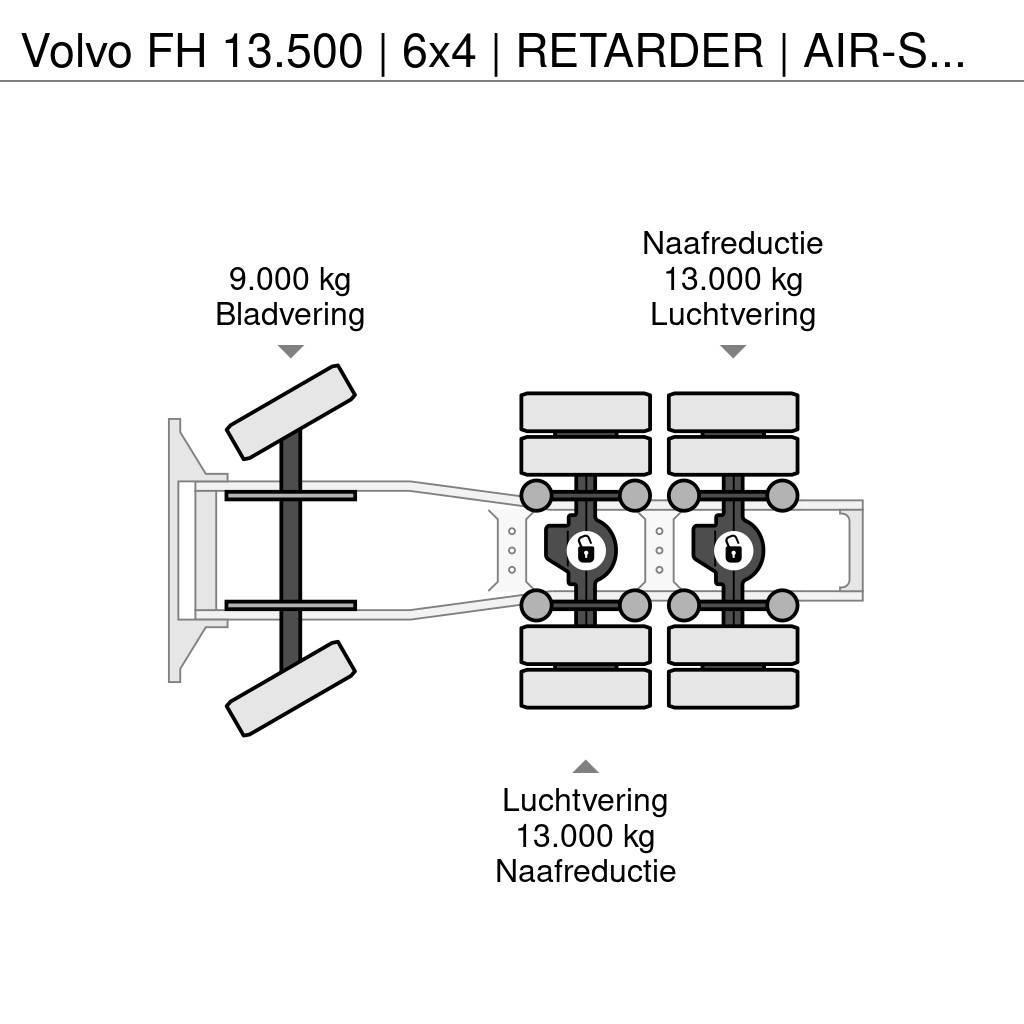 Volvo FH 13.500 | 6x4 | RETARDER | AIR-SUSPENSION | 3'5 Nyergesvontatók