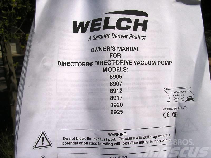  Welch Vacuum Technology 8905 Szűrő eszközök