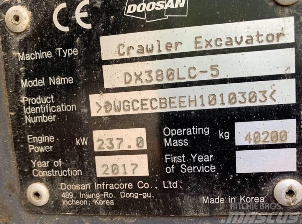 Doosan DX 380 LC-5 Lánctalpas kotrók