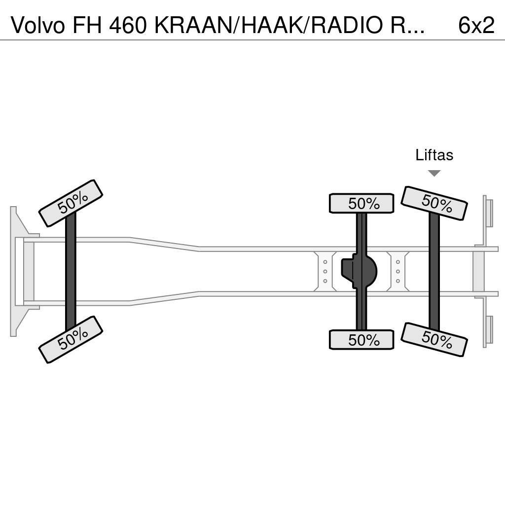 Volvo FH 460 KRAAN/HAAK/RADIO REMOTE!! EURO6 Horgos rakodó teherautók