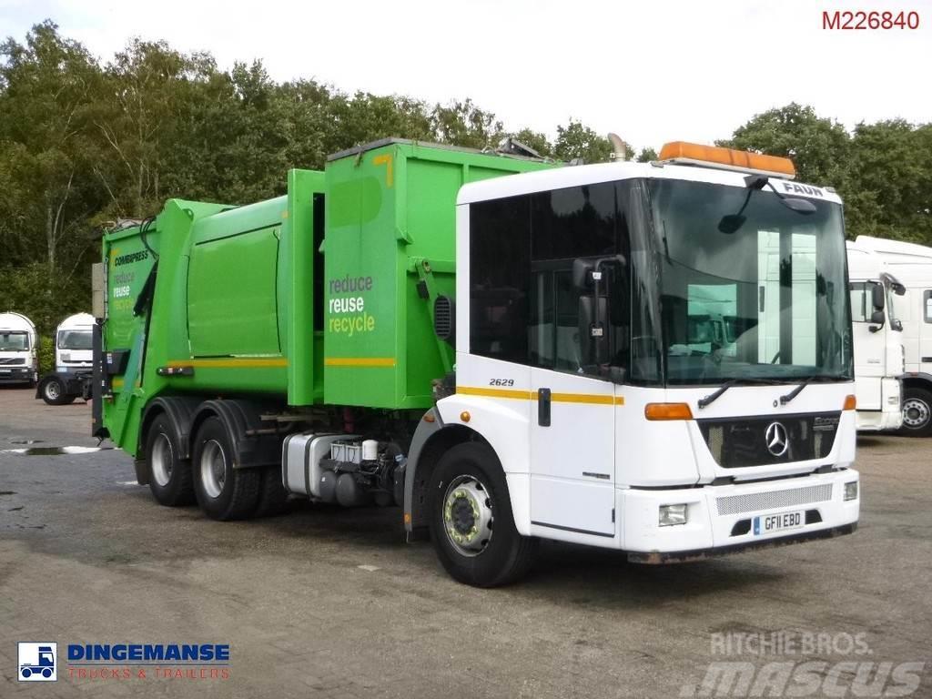 Mercedes-Benz Econic 2629LL 6x4 RHD Faun refuse truck Hulladék szállítók