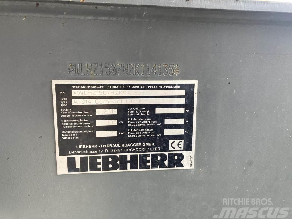 Liebherr A 914 Compact Litronic Gumikerekes kotrók