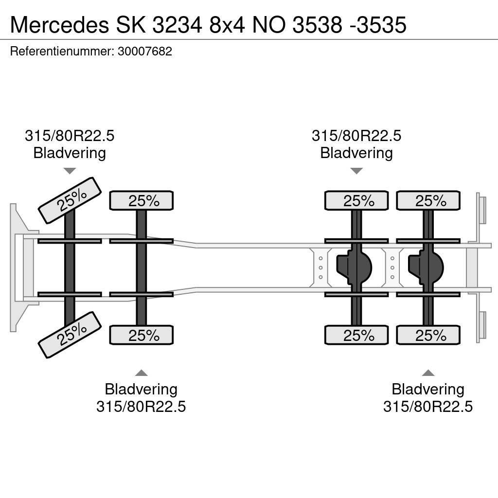 Mercedes-Benz SK 3234 8x4 NO 3538 -3535 Fülkés alváz