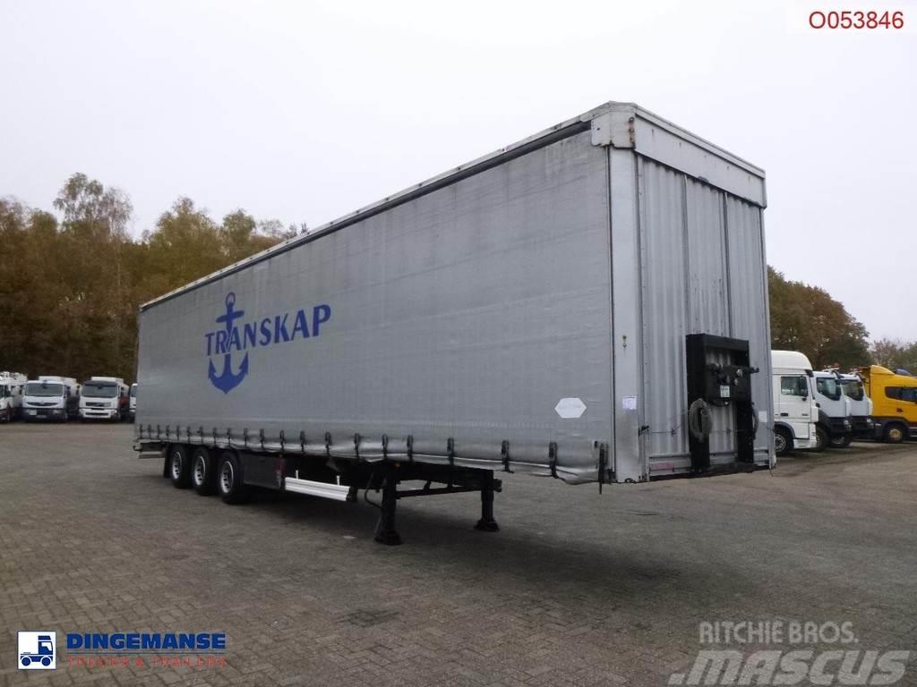Kässbohrer Curtain side Mega trailer 98.5 m3 Elhúzható ponyvás félpótkocsik