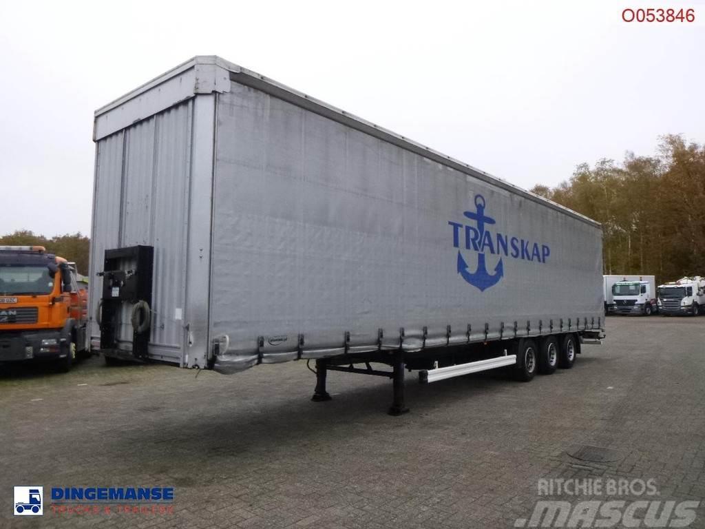 Kässbohrer Curtain side Mega trailer 98.5 m3 Elhúzható ponyvás félpótkocsik
