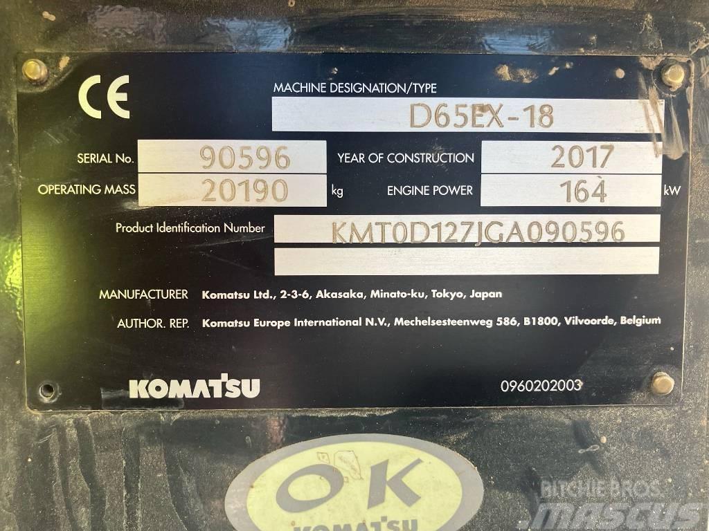 Komatsu D65 EX-18 lánctalpas dózerek