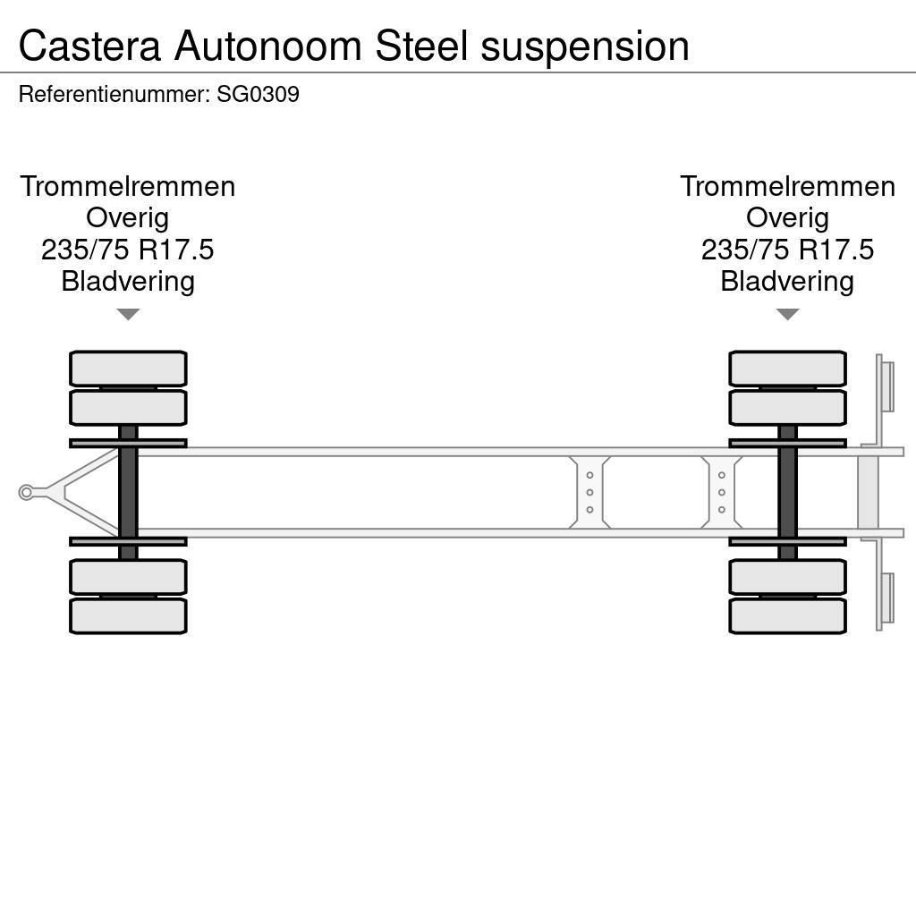 Castera Autonoom Steel suspension Platós / Ponyvás pótkocsik