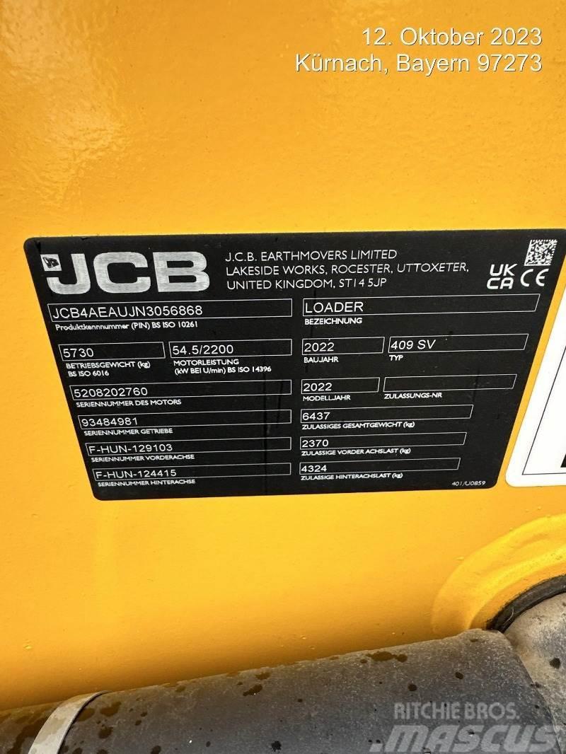 JCB 409 Gumikerekes homlokrakodók