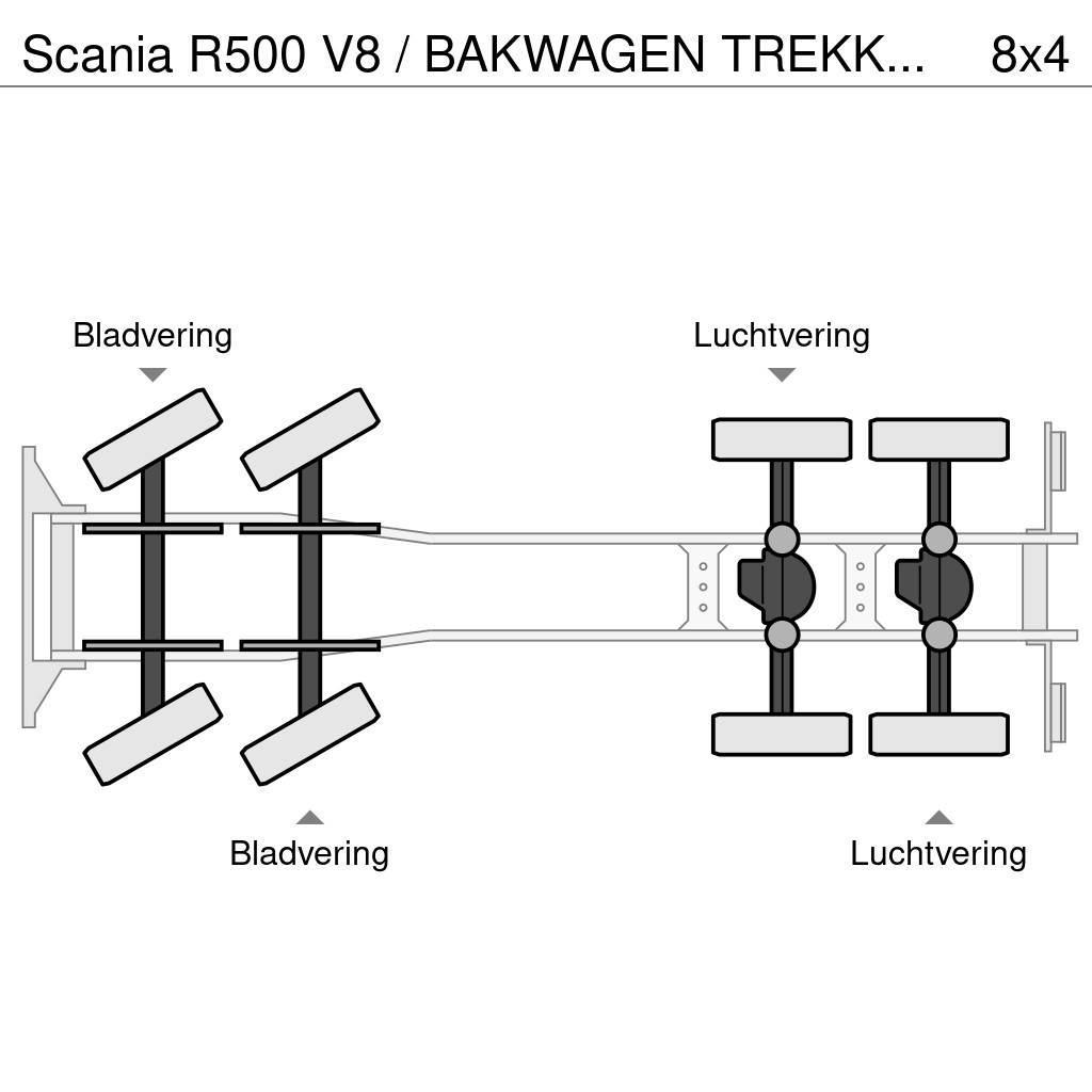 Scania R500 V8 / BAKWAGEN TREKKER COMBI / PALFINGER PK 53 Terepdaruk
