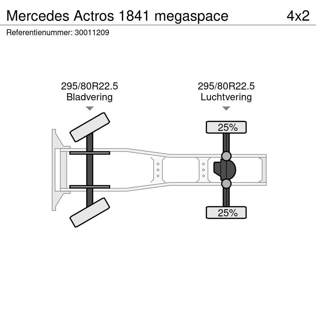 Mercedes-Benz Actros 1841 megaspace Nyergesvontatók