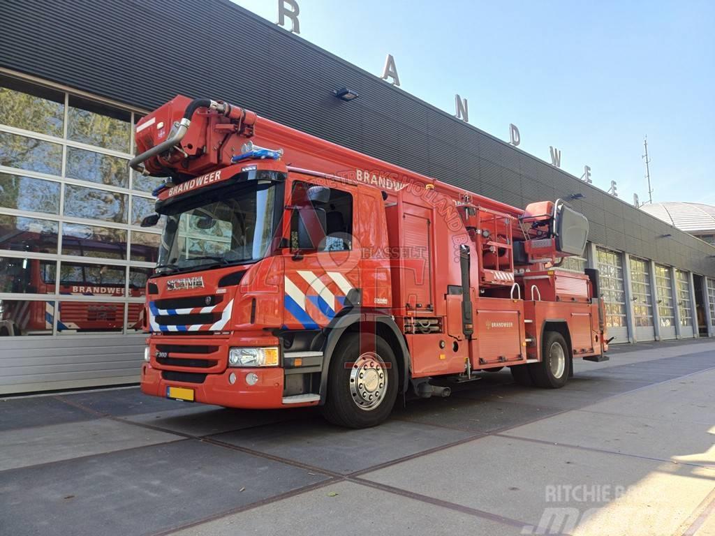 Scania P 360 Brandweer, Firetruck, Feuerwehr - Hoogwerker Tűzoltó
