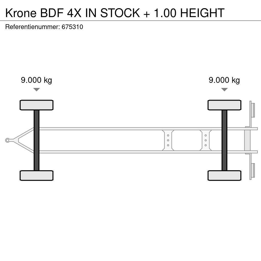 Krone BDF 4X IN STOCK + 1.00 HEIGHT Multiliftes