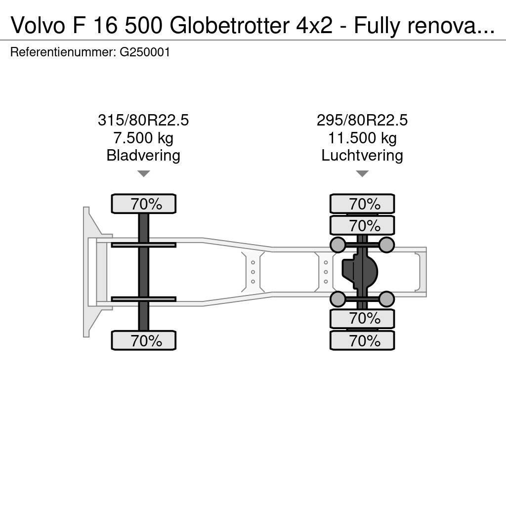 Volvo F 16 500 Globetrotter 4x2 - Fully renovated - Volv Nyergesvontatók