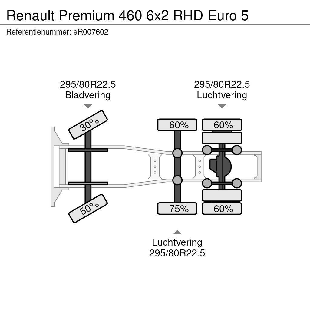 Renault Premium 460 6x2 RHD Euro 5 Nyergesvontatók
