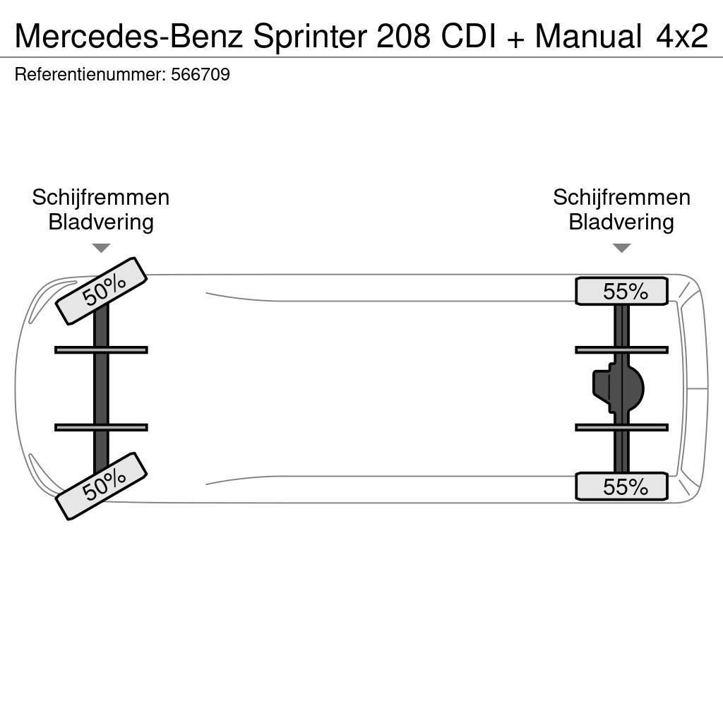Mercedes-Benz Sprinter 208 CDI + Manual Dobozos