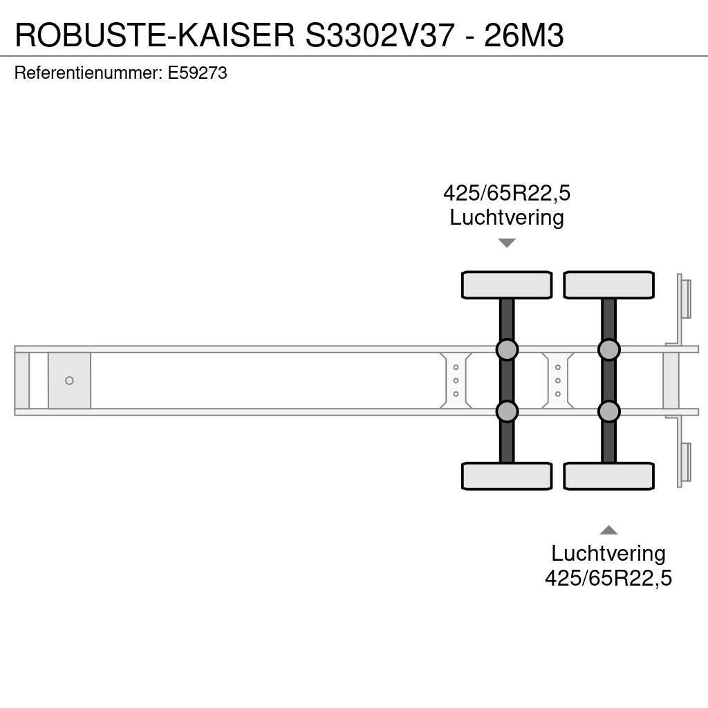  Robuste-Kaiser S3302V37 - 26M3 Billenő félpótkocsik