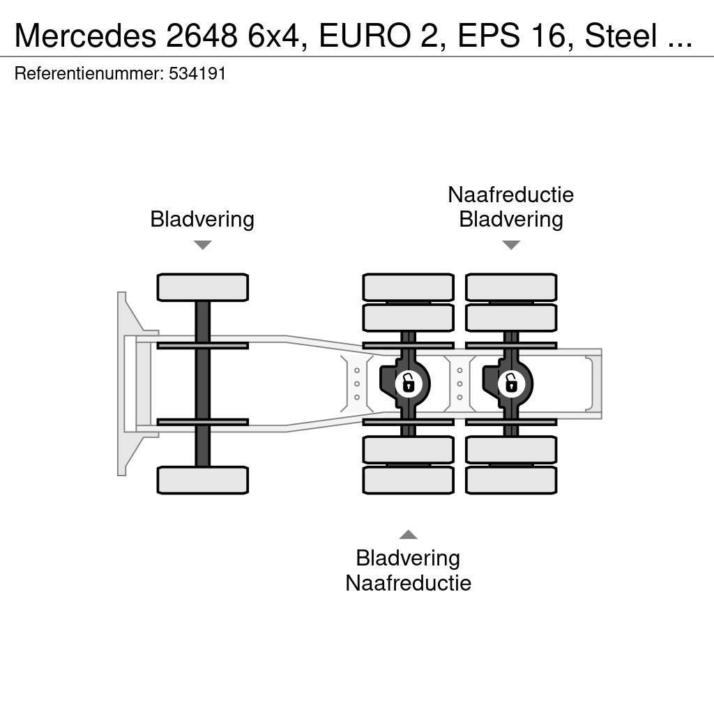 Mercedes-Benz 2648 6x4, EURO 2, EPS 16, Steel Suspension Nyergesvontatók