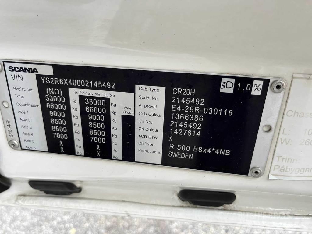 Scania R500 8X4*4 EURO 6 + RETARDER Fülkés alváz