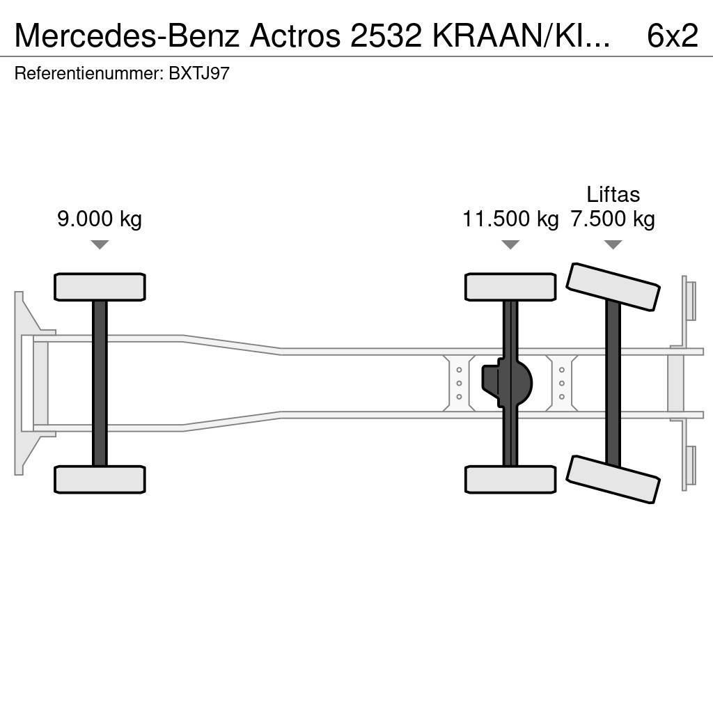 Mercedes-Benz Actros 2532 KRAAN/KIPPER!!TOP Billenő teherautók
