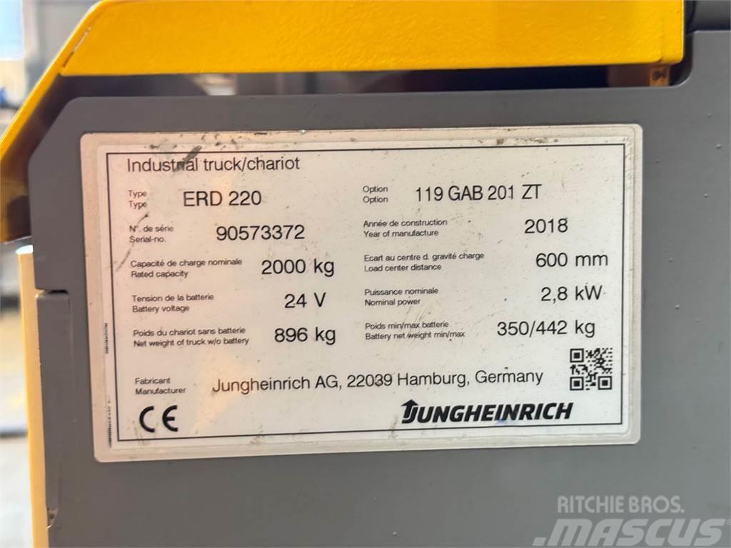 Jungheinrich ERD 220 - Bj. 2018 - TRAGLAST: 2.000KG - BATTERIE Mini kotrók < 7t