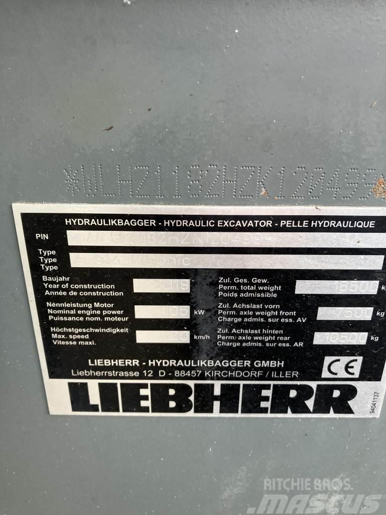 Liebherr A 914 Litronic Gumikerekes kotrók