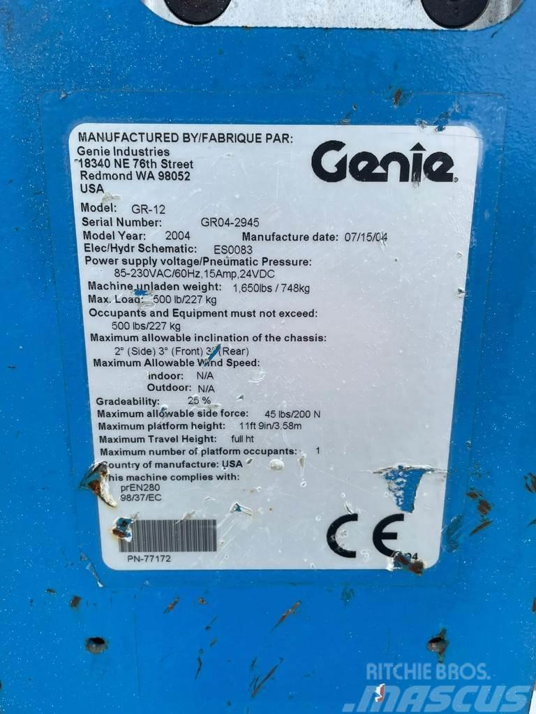 Genie GR-12 | 5.4 METER | 227 KG Egyéb felvonók és állványok