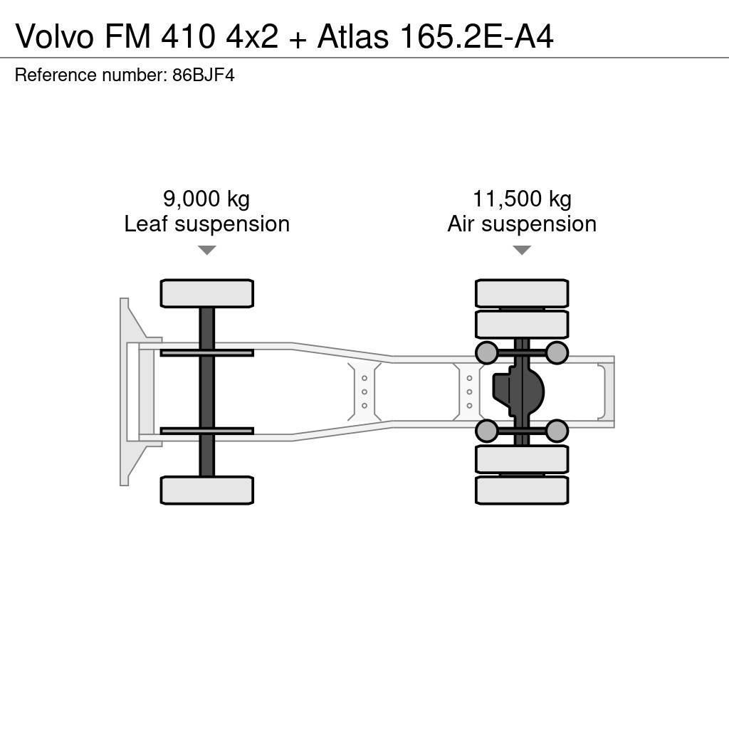 Volvo FM 410 4x2 + Atlas 165.2E-A4 Nyergesvontatók