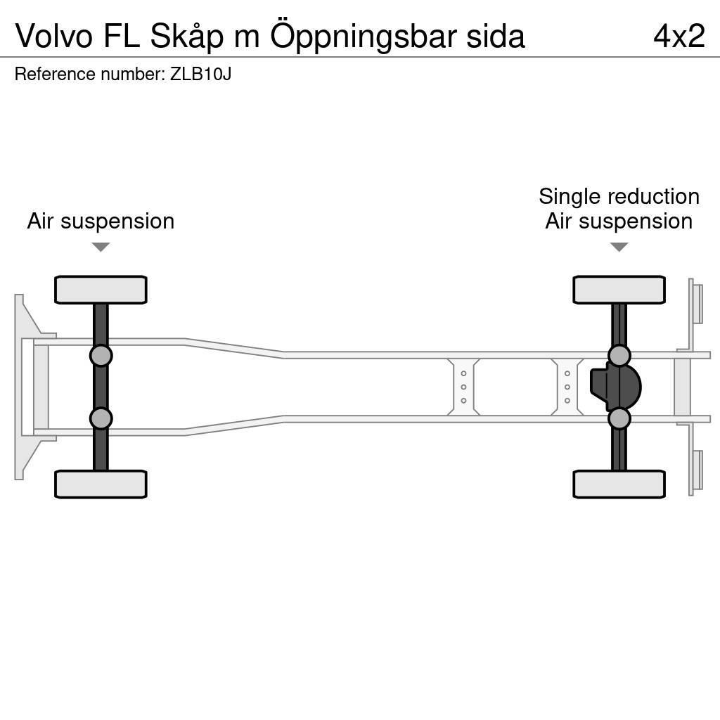 Volvo FL Skåp m Öppningsbar sida Dobozos teherautók