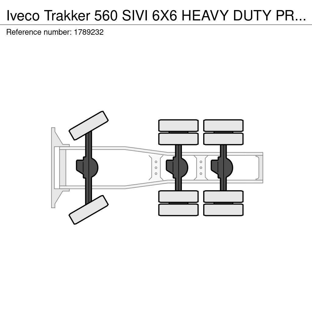 Iveco Trakker 560 SIVI 6X6 HEAVY DUTY PRIME MOVER 275 TO Nyergesvontatók
