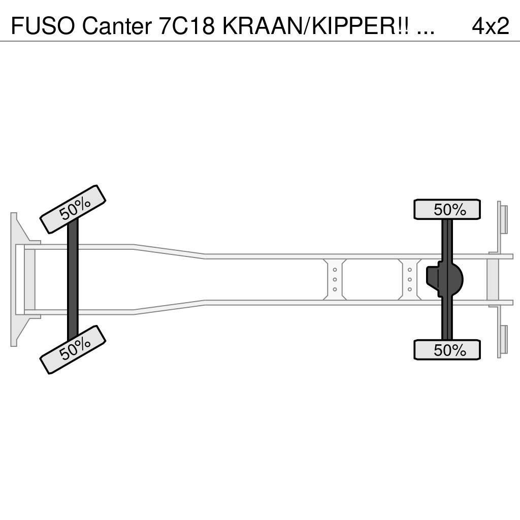 Fuso Canter 7C18 KRAAN/KIPPER!! EURO6!! Terepdaruk