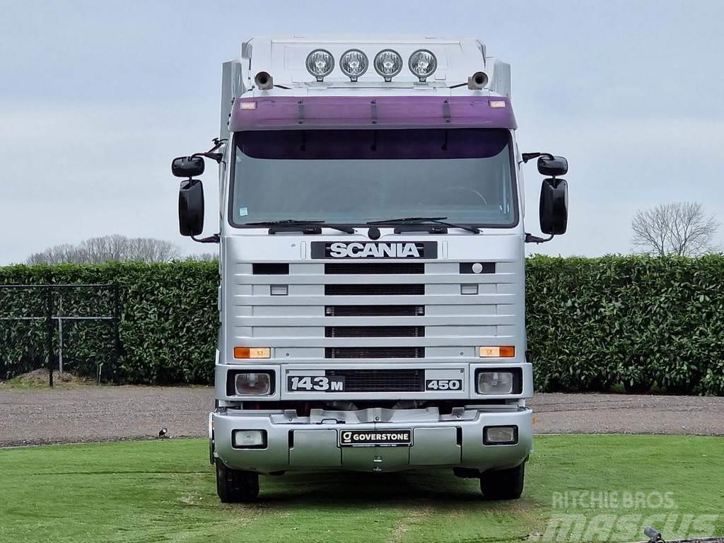 Scania R143-450 V8 4x2 - Oldtimer - Retarder - PTO/Hydrau Nyergesvontatók