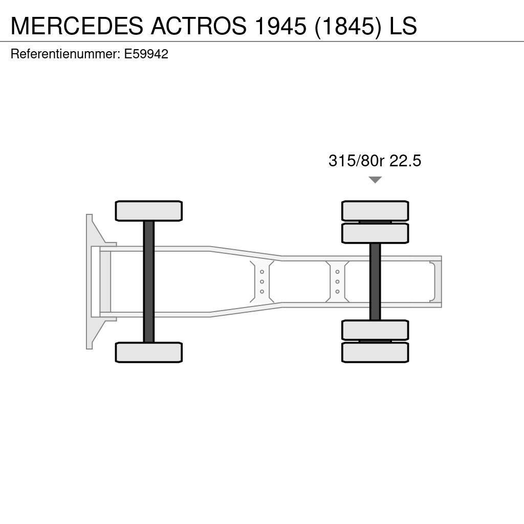 Mercedes-Benz ACTROS 1945 (1845) LS Nyergesvontatók