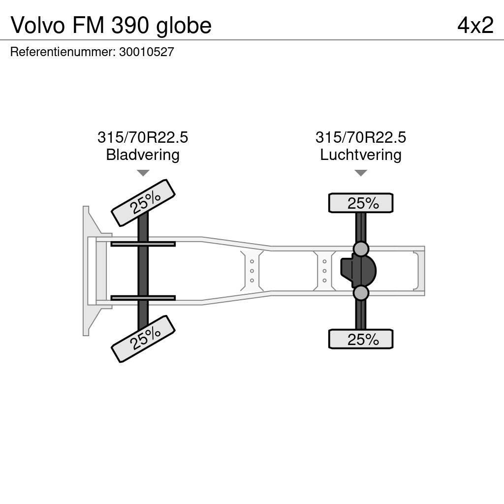 Volvo FM 390 globe Nyergesvontatók