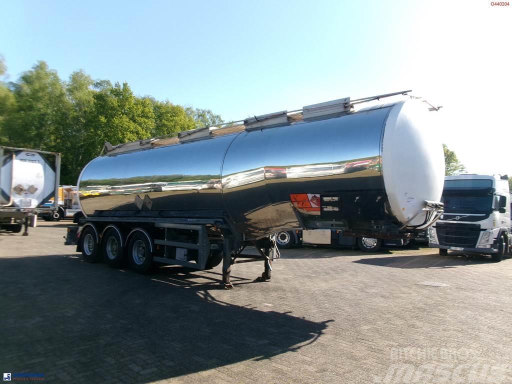  Crane Fruehauf Chemical tank inox 37.5 m3 / 1 comp Tanker semi-trailers