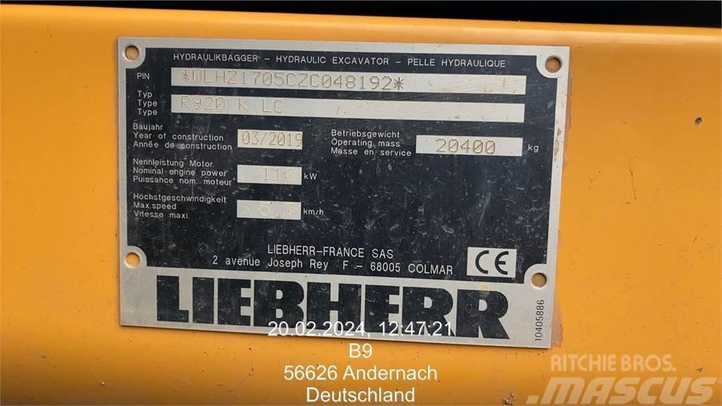 Liebherr R920 Compact Lánctalpas kotrók