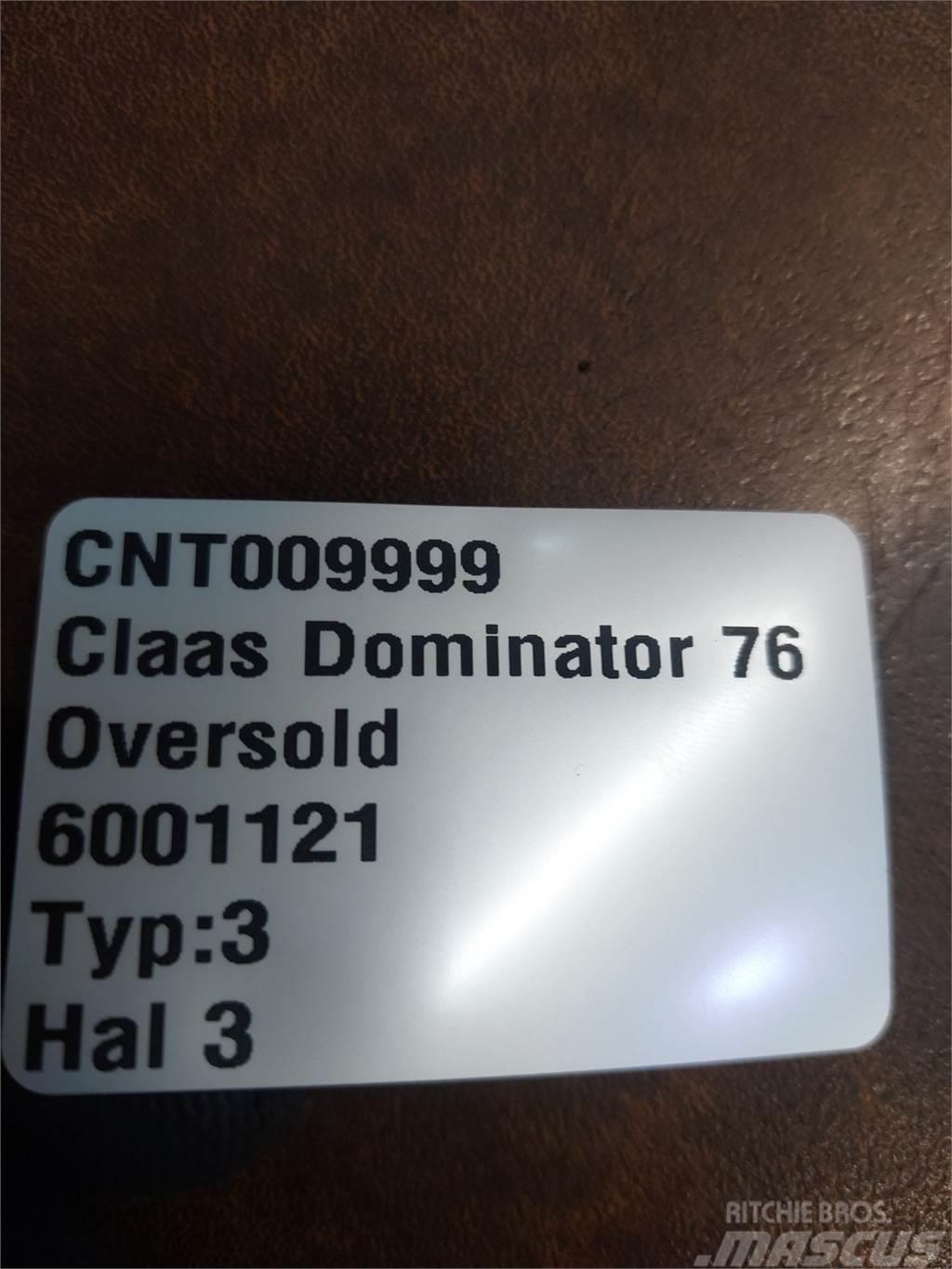 CLAAS Dominator 76 Homok és Sószórók