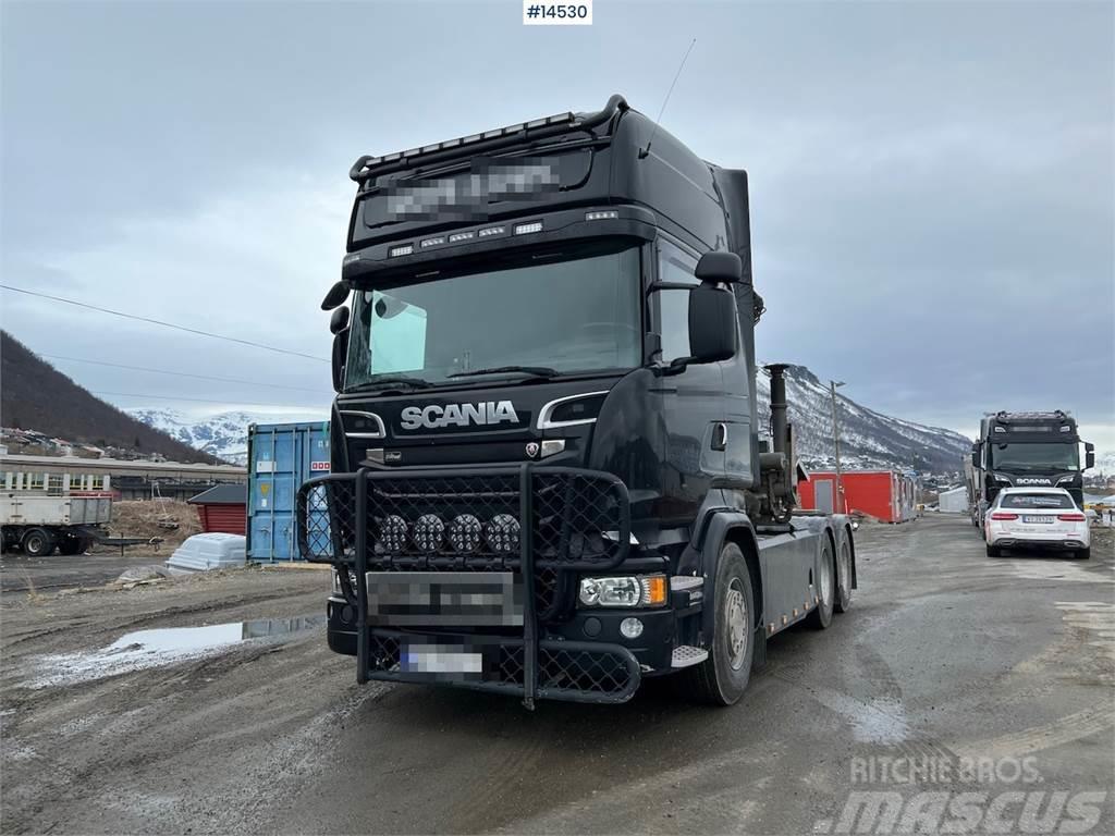 Scania R730 6x4 Crane hauler w/ 22 t/m palfinger crane Darus teherautók