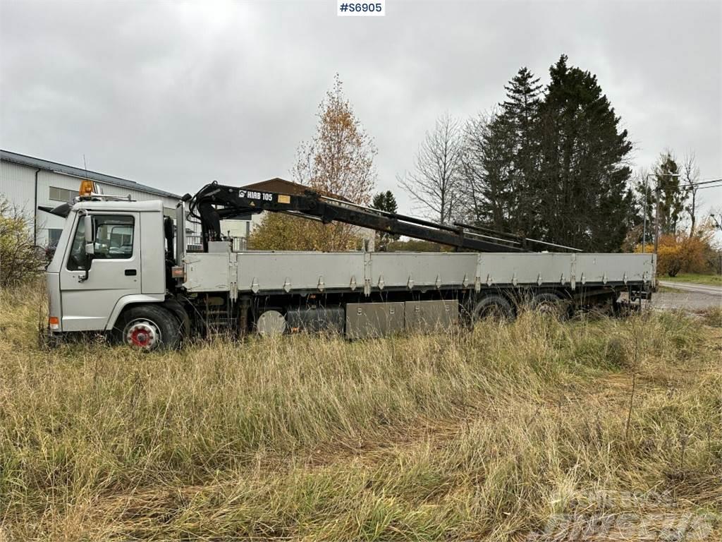 Volvo Crane truck FL10 with long flatbed (Rep. Object) Darus teherautók