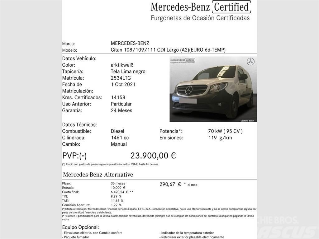 Mercedes-Benz Citan N1 Furgón 109CDI BE Largo Transporterek