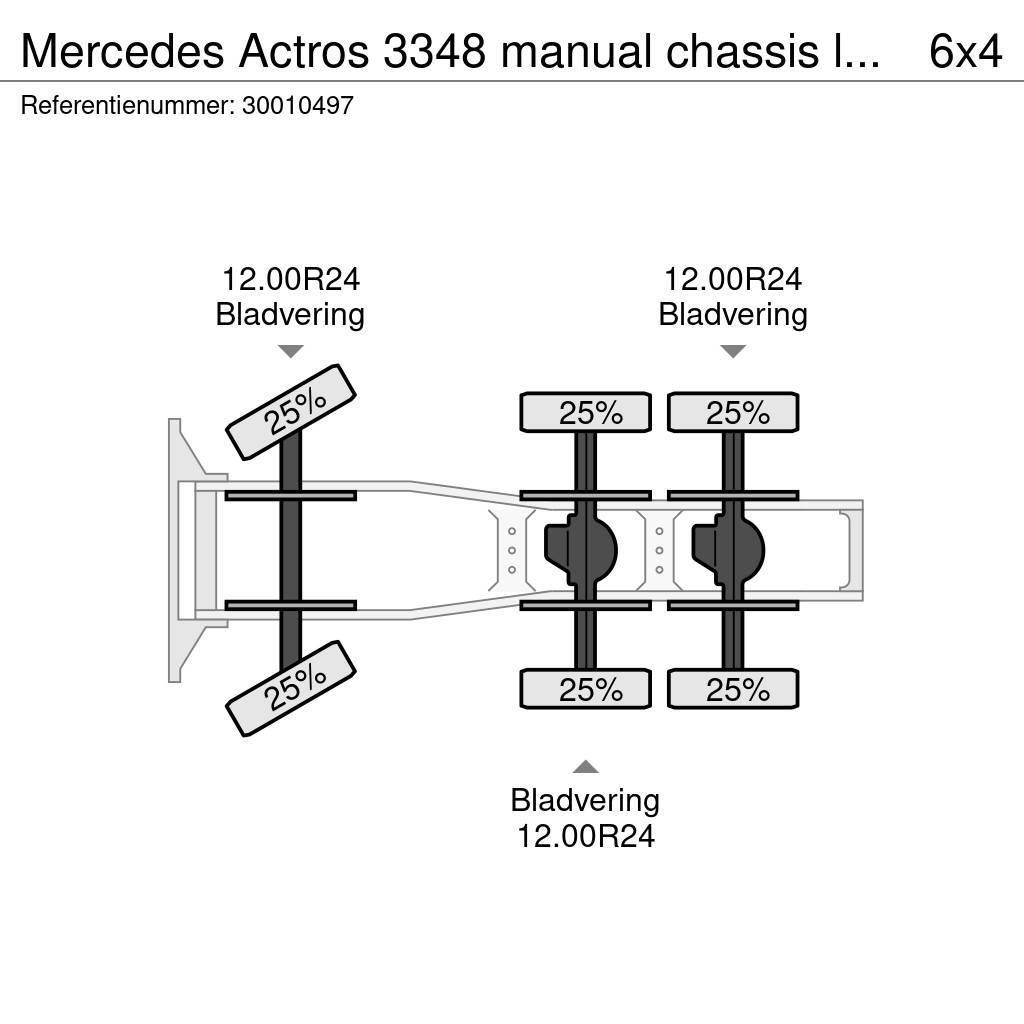Mercedes-Benz Actros 3348 manual chassis lourd! Nyergesvontatók