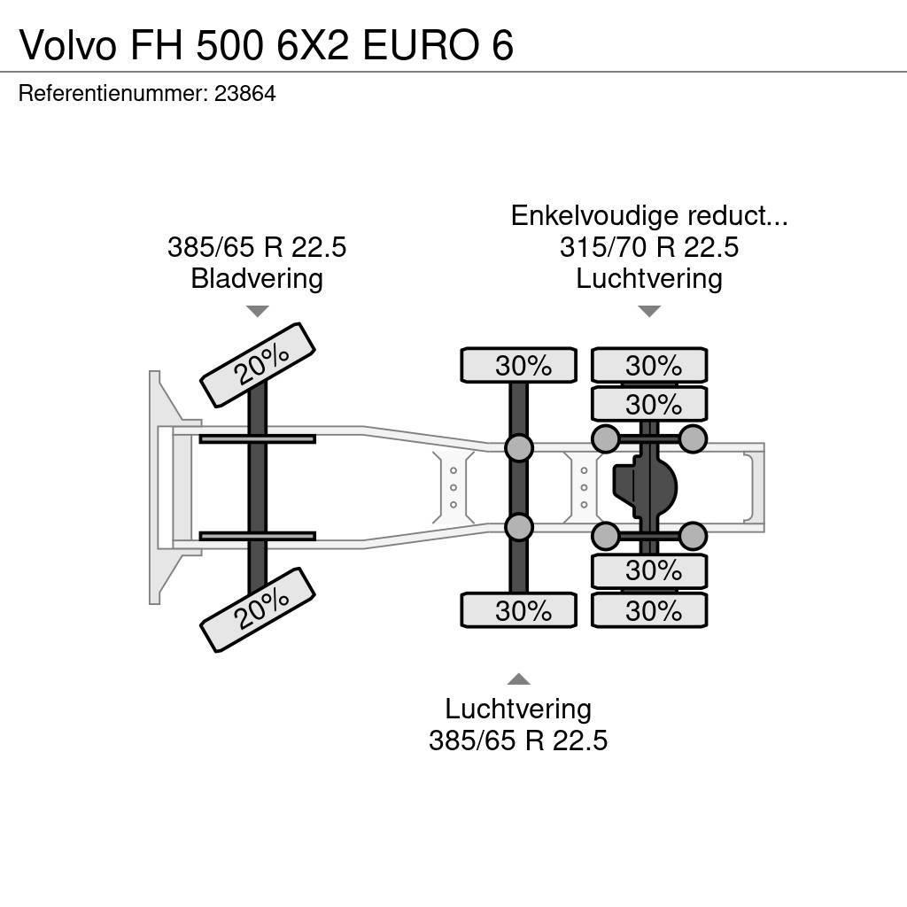 Volvo FH 500 6X2 EURO 6 Nyergesvontatók