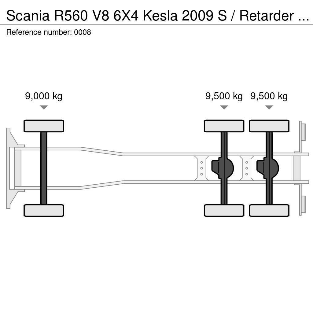 Scania R560 V8 6X4 Kesla 2009 S / Retarder / Euro 5 Rönkszállító teherautók
