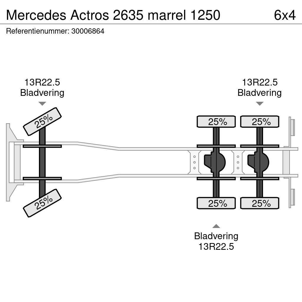 Mercedes-Benz Actros 2635 marrel 1250 Darus teherautók