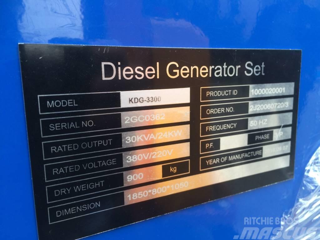 Kubota powred diesel generator set sq 3300 KOVO Dízel áramfejlesztők