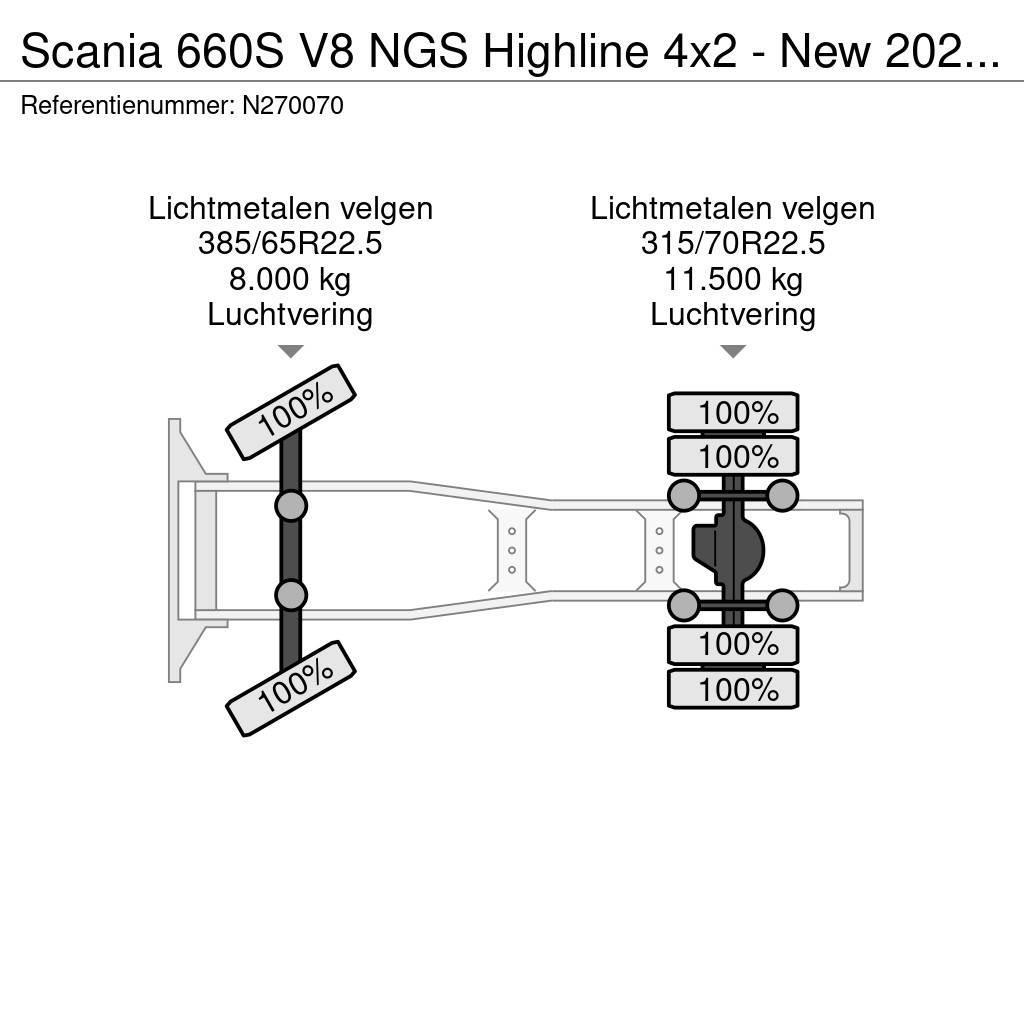 Scania 660S V8 NGS Highline 4x2 - New 2024 - Full spec - Nyergesvontatók