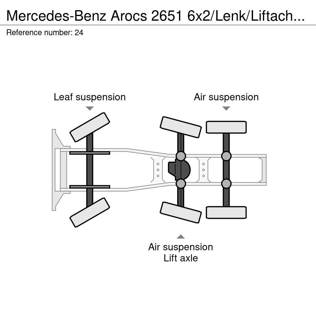 Mercedes-Benz Arocs 2651 6x2/Lenk/Liftachse/ Eu6/282 tkm Nyergesvontatók