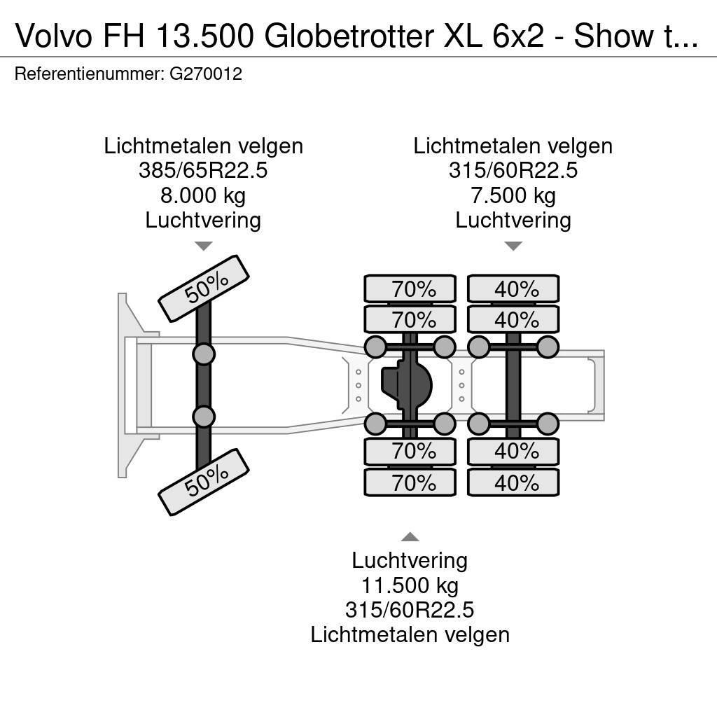Volvo FH 13.500 Globetrotter XL 6x2 - Show truck - Custo Nyergesvontatók
