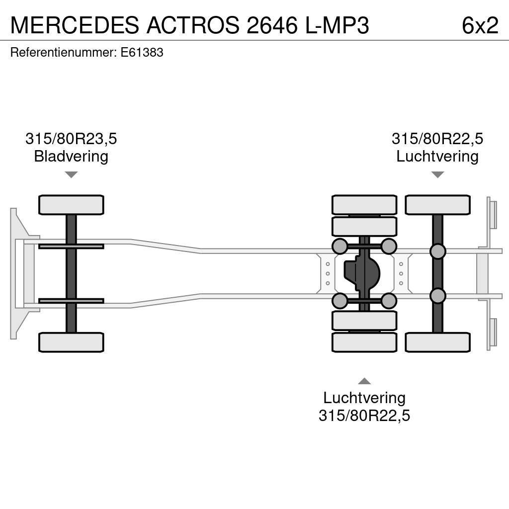 Mercedes-Benz ACTROS 2646 L-MP3 Konténer keretes / Konténeres teherautók